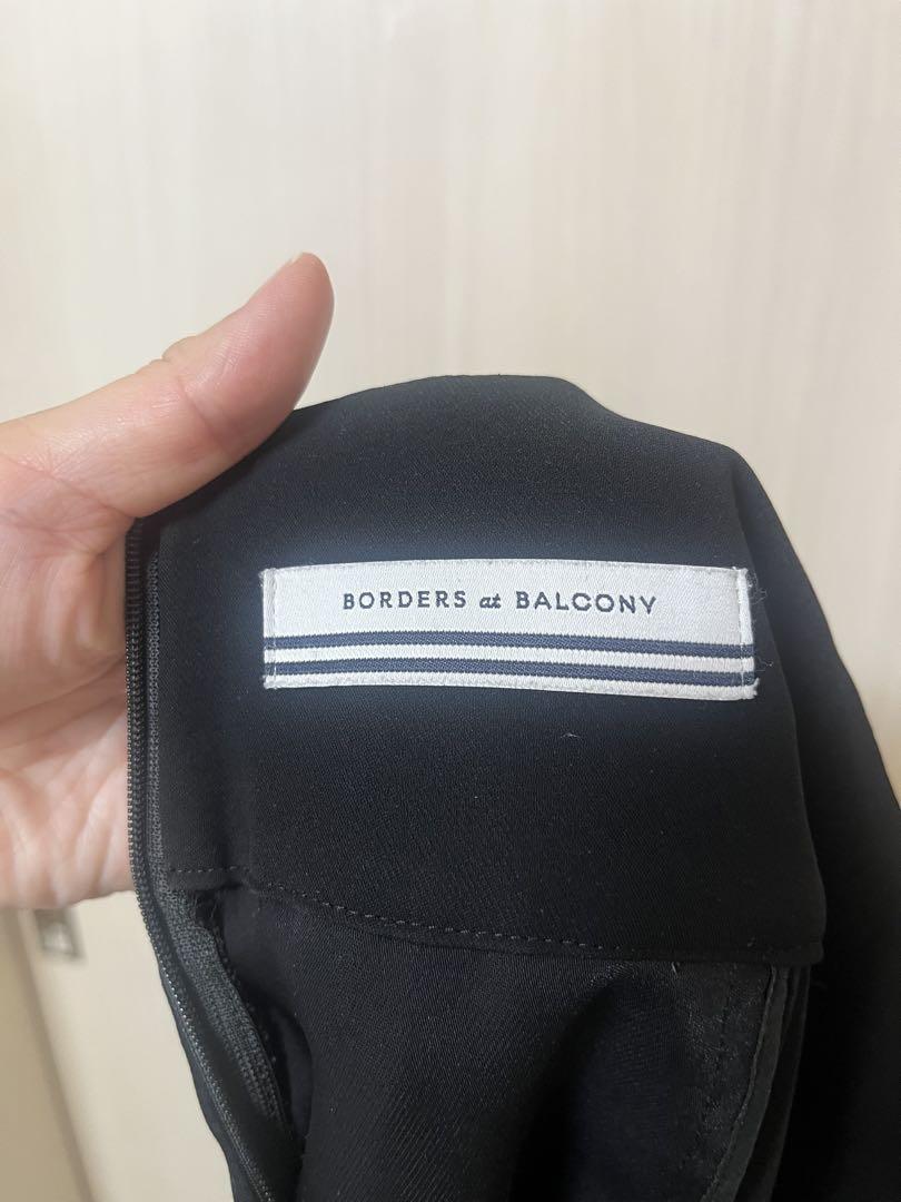 borders at balcony 定番　テーパードパンツ　黒　36