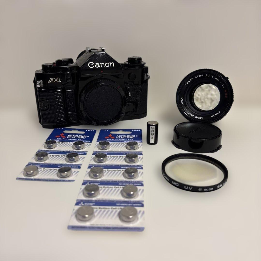 Canon A-1 FD 50mm F1.4 SSC セット 付き