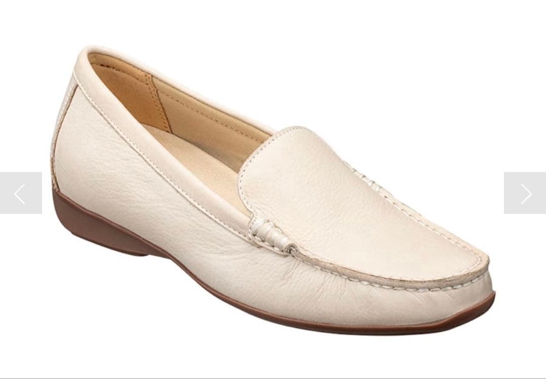 リーガル　シンプルモカシン　24.5 アイボリー