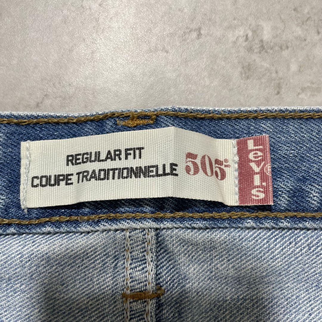 BT058】リーバイス505 デニムパンツ ジーンズ ブルー W36L30