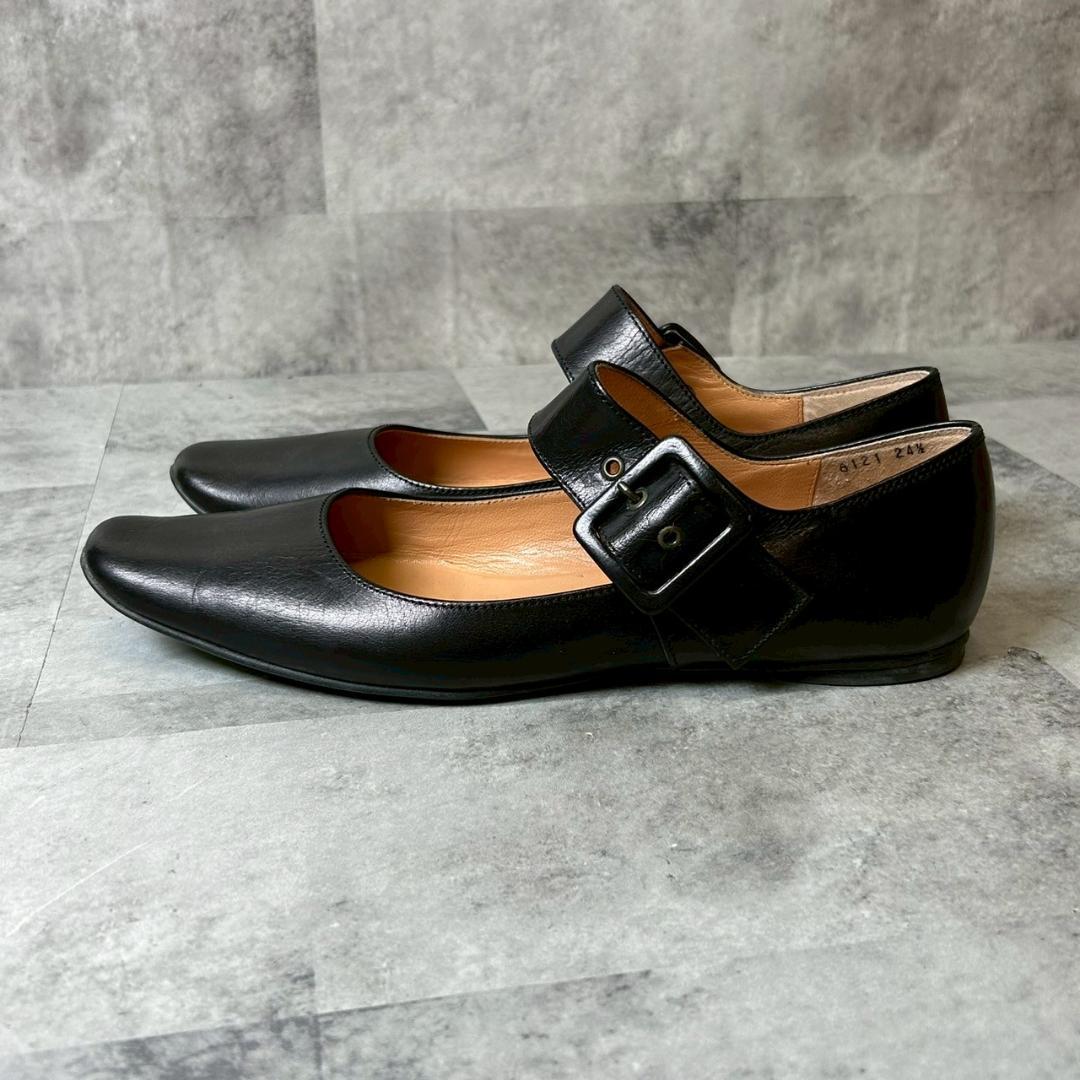 ツモリチサト walk 24.5 ベルト フラット パンプス レザー RG13