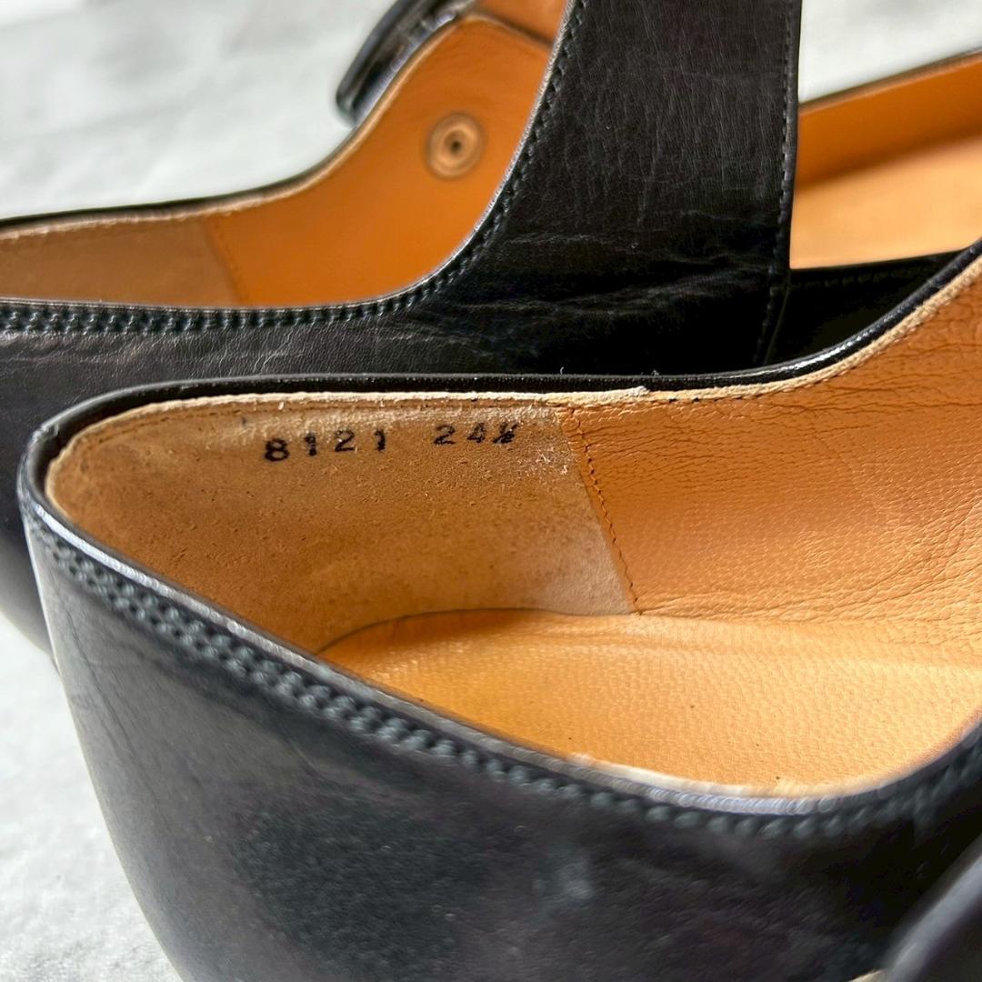 ツモリチサト walk 24.5 ベルト フラット パンプス レザー RG13