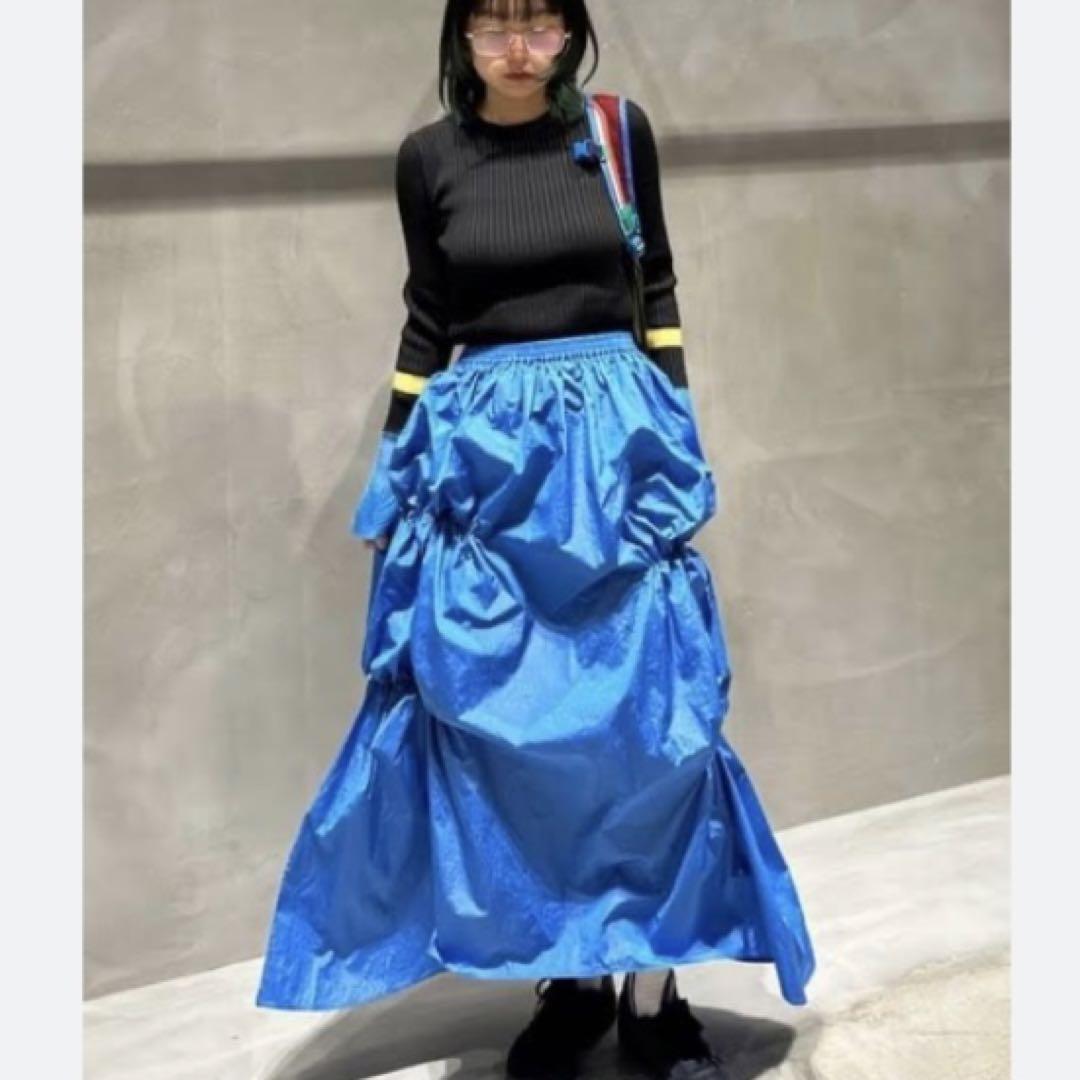 HeRIN.CYE Gradually balloon skirt ブルー 美品