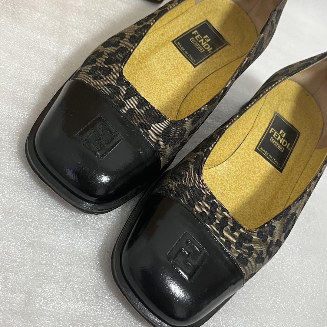 FENDI ヒョウ柄 パンプス 5cmヒール 箱付き