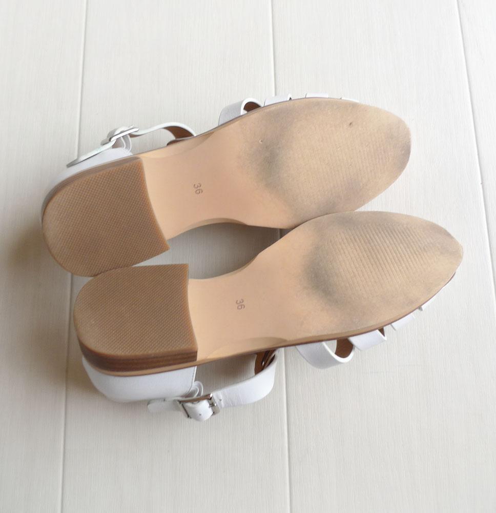 美品 FAEDA 2,2万 36（23cm）グルカサンダル ホワイト SHIPS