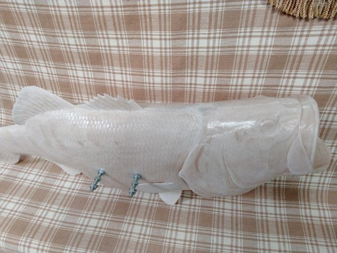 ハンドメイド　62cmブラックバス壁掛け　フィギュア　未塗装　ガレージキット