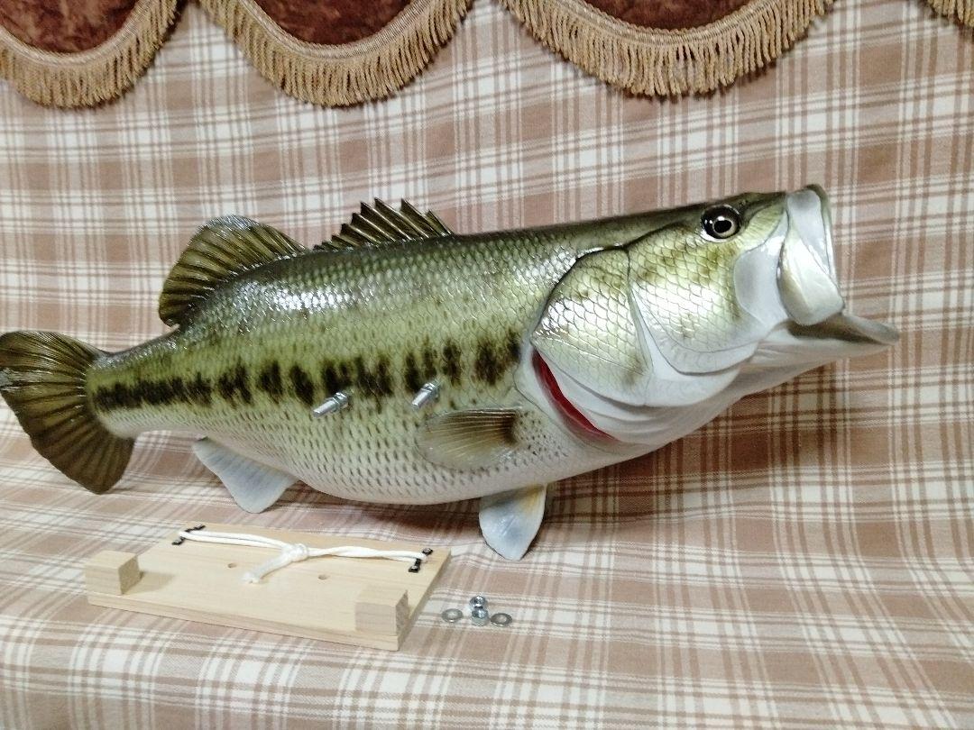 ハンドメイド　62cmブラックバス壁掛け　フィギュア　未塗装　ガレージキット