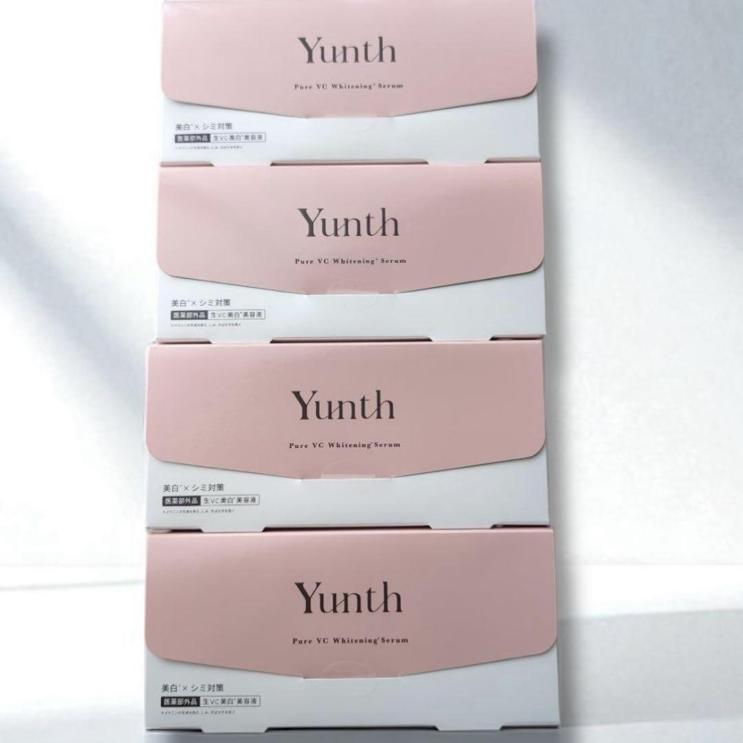 【新品未開封✨】Yunth ユンス 生ビタミンC美白美容液　28包×４箱 Yunth✨️ 【4箱】新品未開封 ユンス 生ビタミンC 美白美容液 28