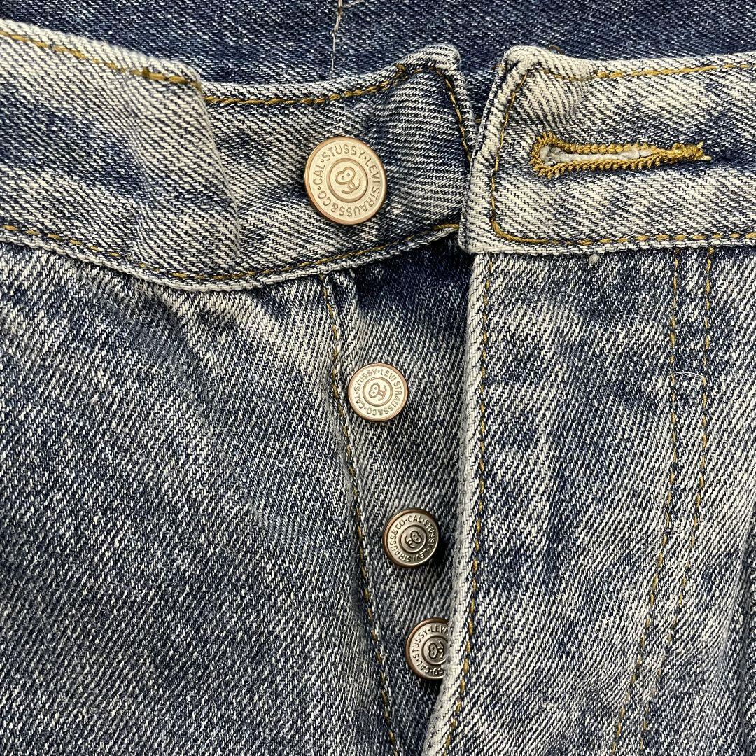 STÜSSY x Levi's Embossed 501 ジーンズ 34 画像5