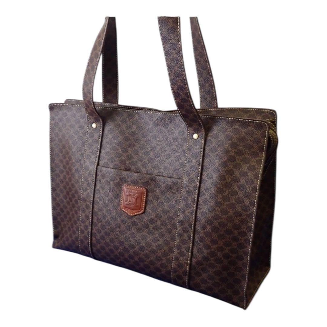 【美品】CELINE セリーヌ　マカダム柄　トートバッグ　イタリア製
