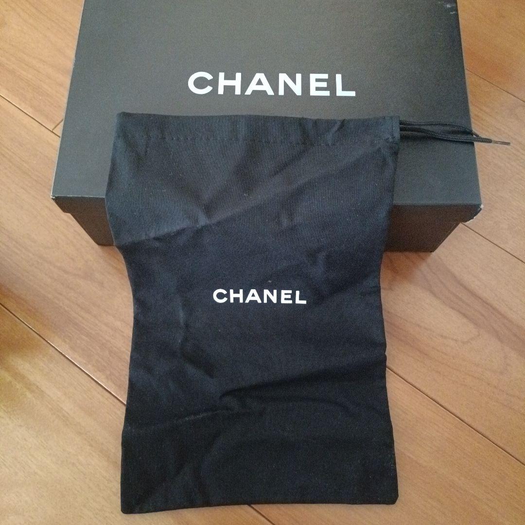 CHANEL シャネル バイカラー パンプス ココマーク リボン 画像9