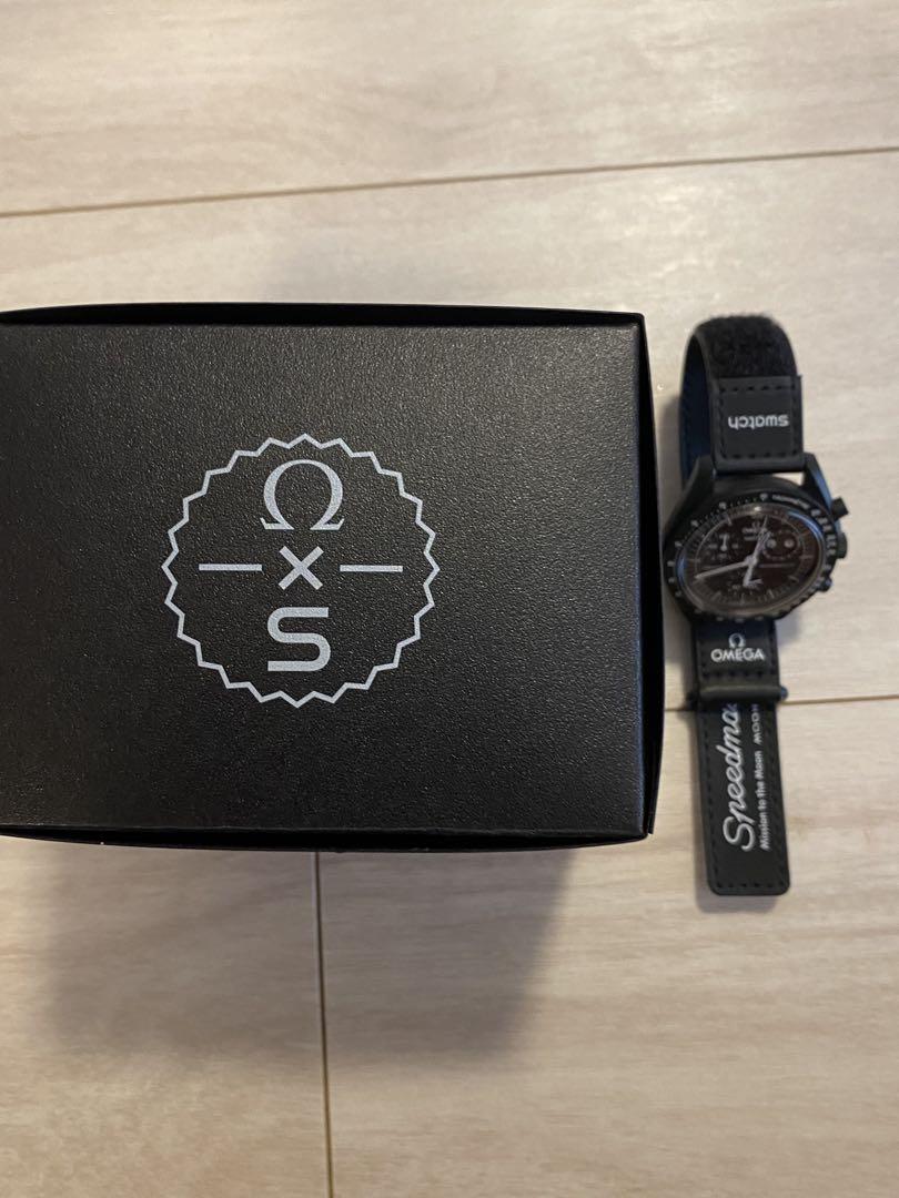 Swatch Mission to the moonphase ブラック
