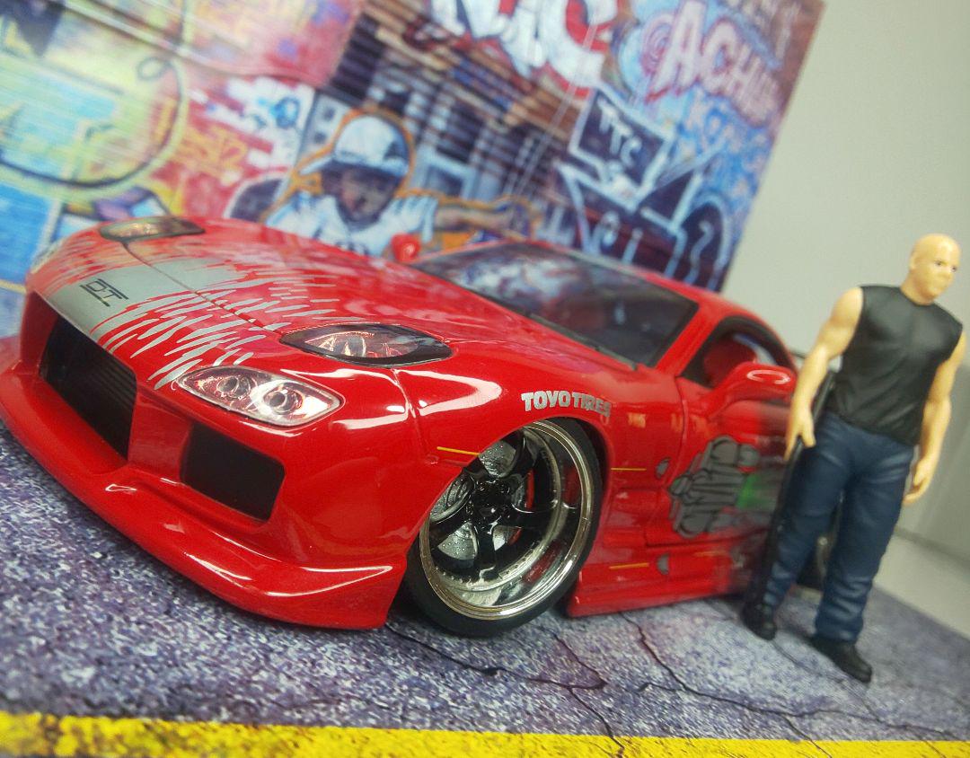 〓1/24スケール〓マツダRX-7 カスタム〓ワイルドスピード JADATOYS