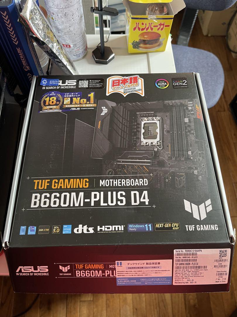 ジャンク ASUS TUF GAMING B660M-PLUS D4 マザボ