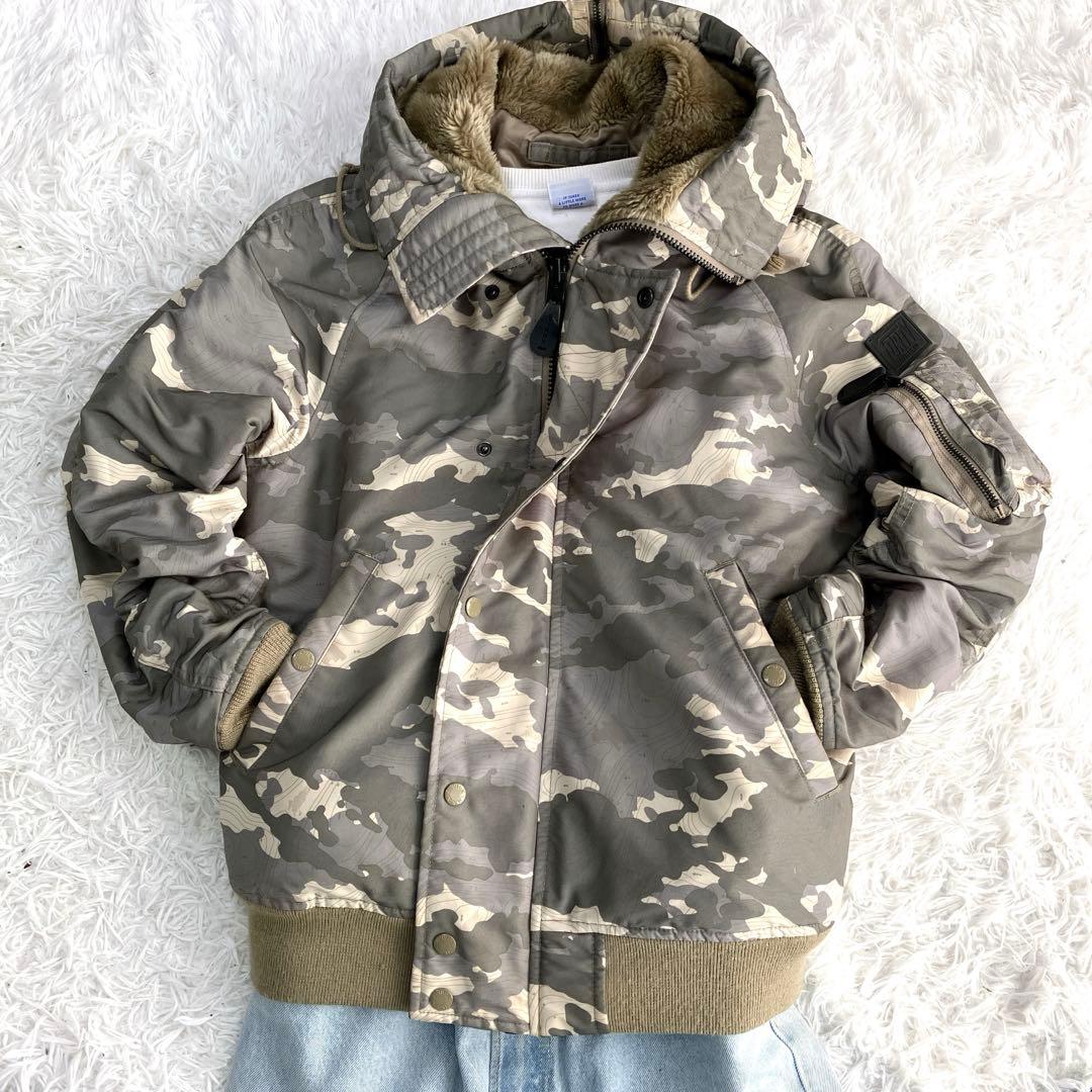 AVIREX N-2B 40周年 ボア カモフラ archive M グリーン AVIREX N-2B 40周年 ボア カモフラ archive M グリーン