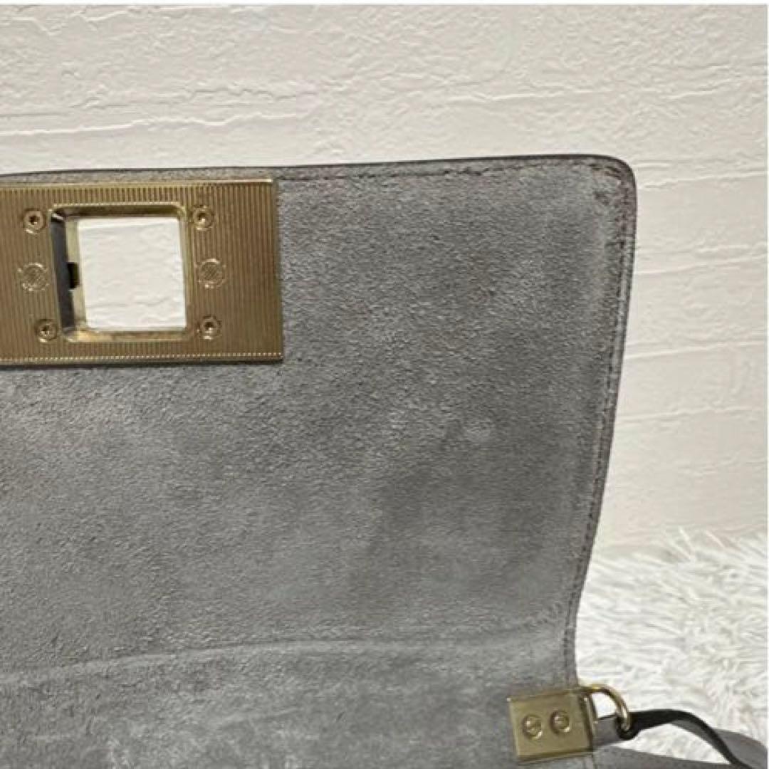 極美品✨FURLA フルラ ミミ チェーンショルダーバッグ ライトグレー