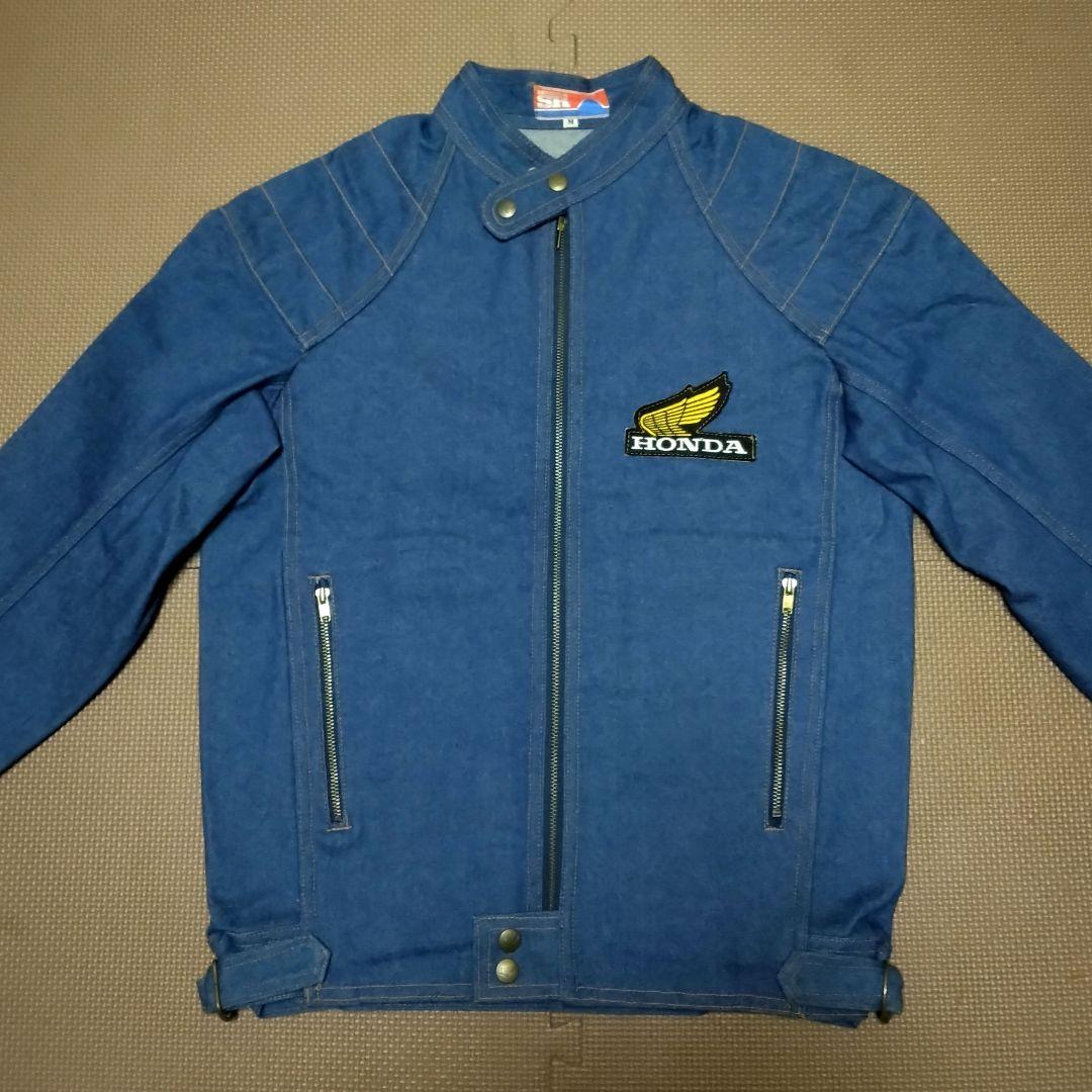 未使用 ホンダ 80s 90s ビンテージ ライダース デニムジャケット