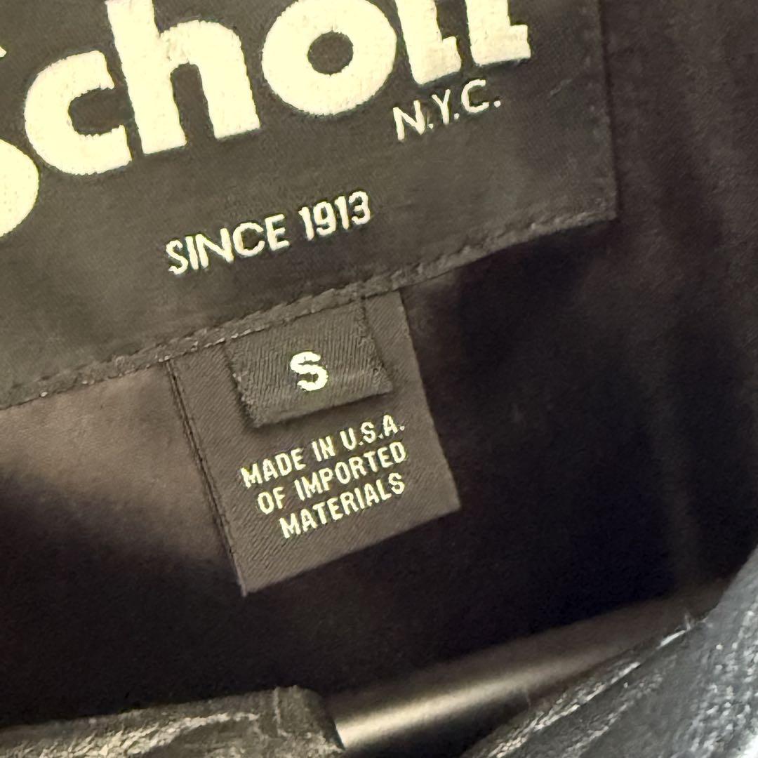 Schott シングルライダース レザー ジャケット S 554 ショット