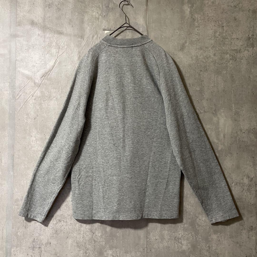 J.CREWジェークルースウェットトレーナーハーフジッププルオーバー灰色グレー