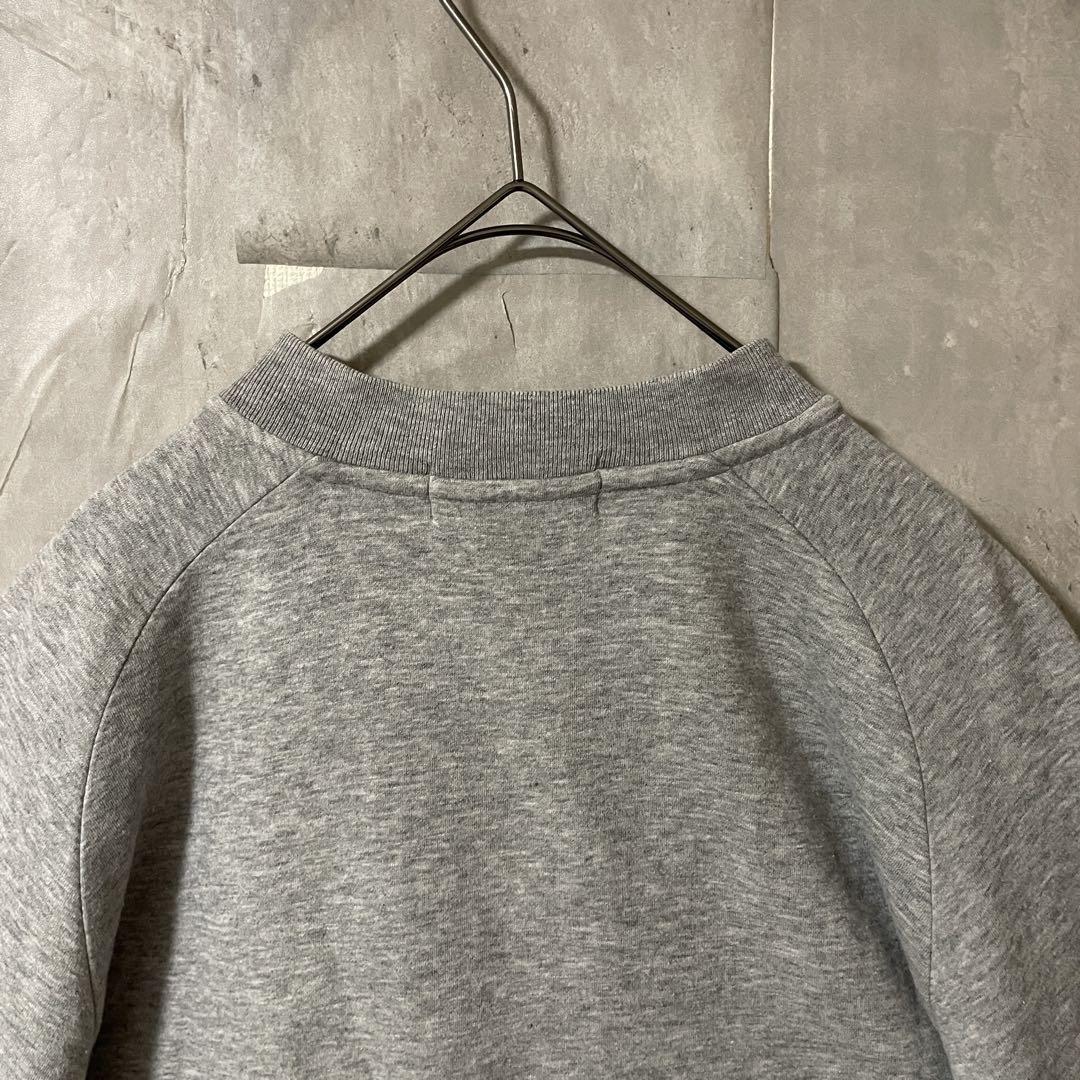 J.CREWジェークルースウェットトレーナーハーフジッププルオーバー灰色グレー