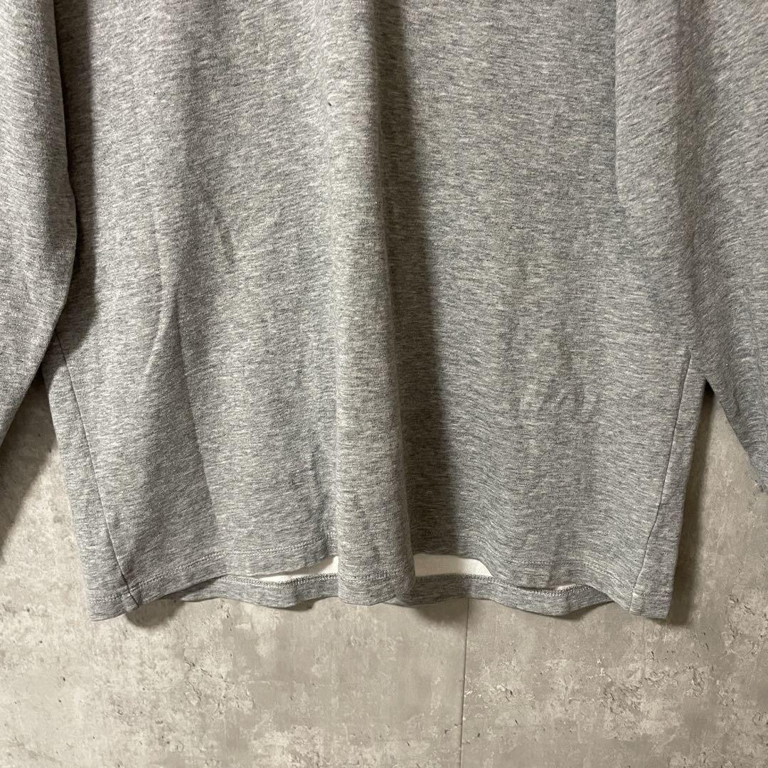 J.CREWジェークルースウェットトレーナーハーフジッププルオーバー灰色グレー