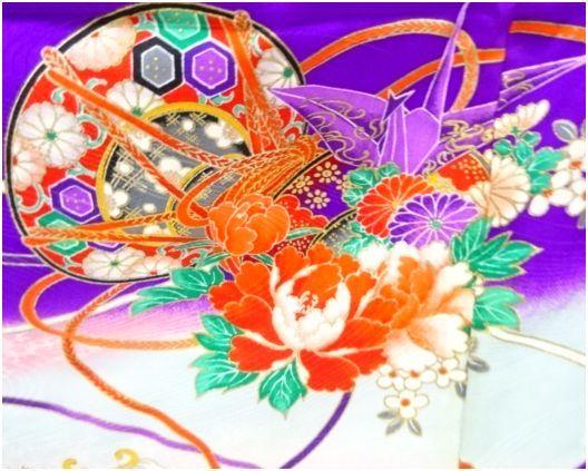 正絹 7歳用祝着 Jxual-m62191133072 流れる虹色の暈しと高貴なエレガンス&ほんのり現代風スパイス 在庫高評価
