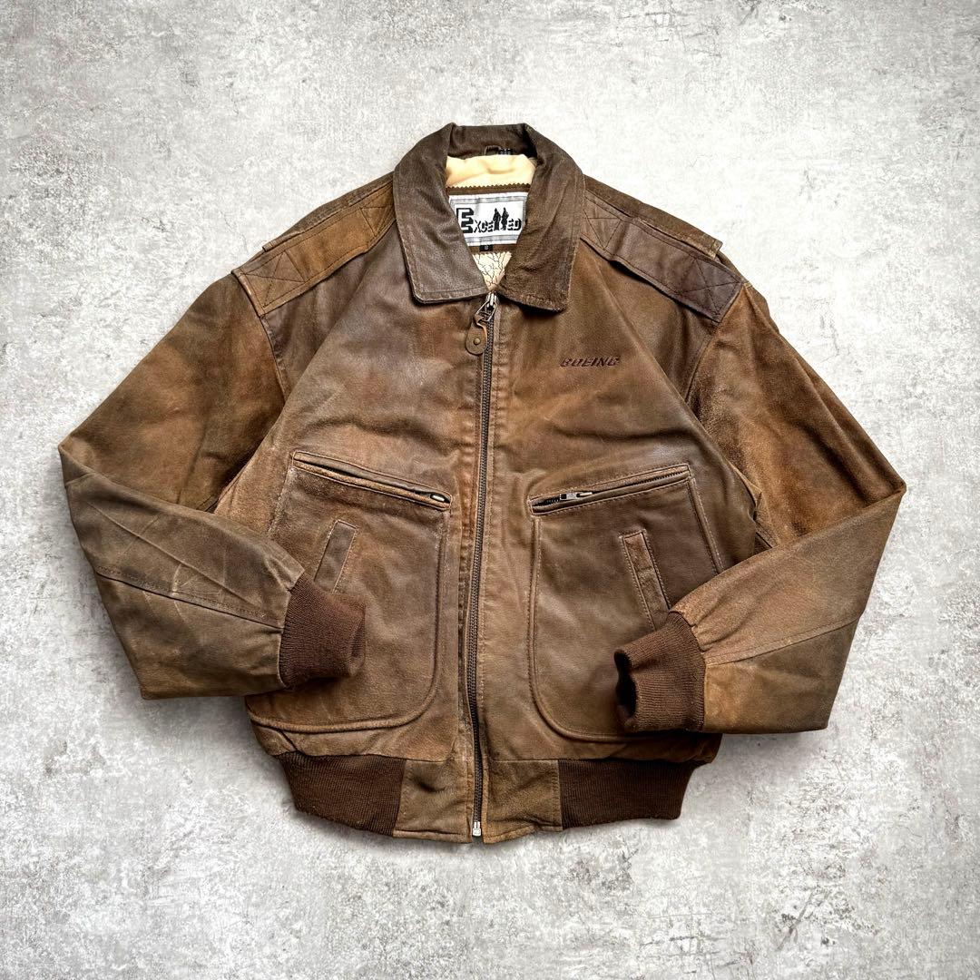 超希少】80s 短丈 ヴィンテージ フライトレザージャケット G-1 A-2