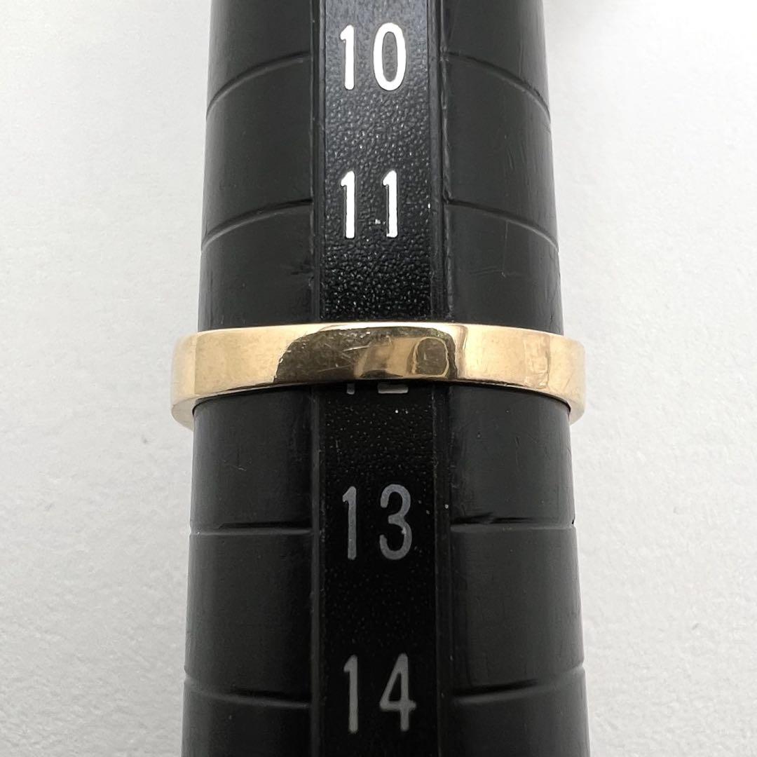 K18 リング 幅4.7㎜〜2.7㎜ 12号 1.9 g