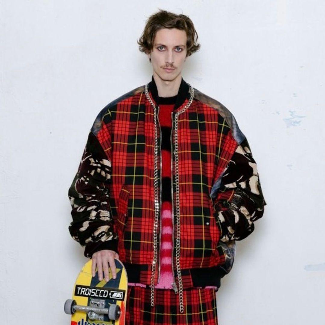 KIDILL タータンチェックANARCHY MA-1 JACKET