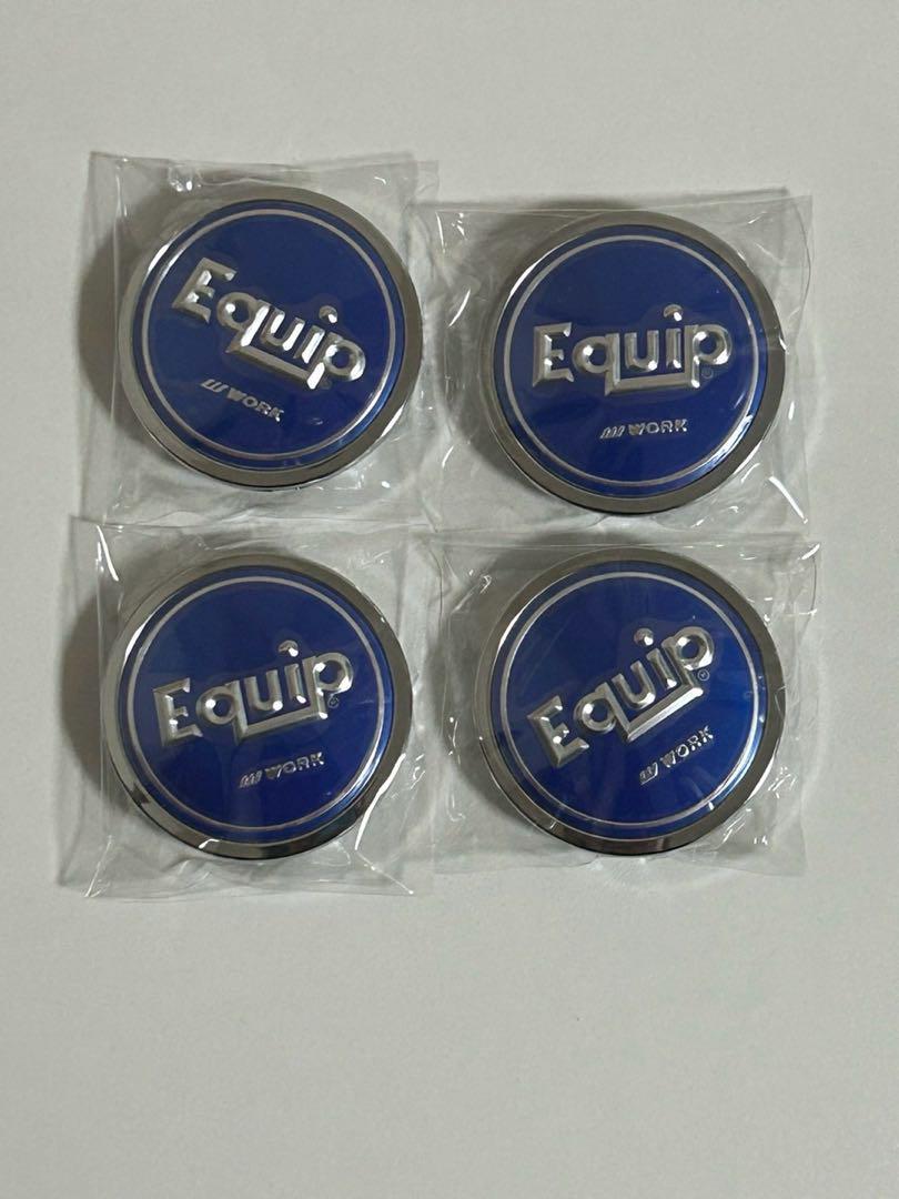 新品ワーク エクイップ　ホイールキャップ　センターキャップ　ブルー Equip