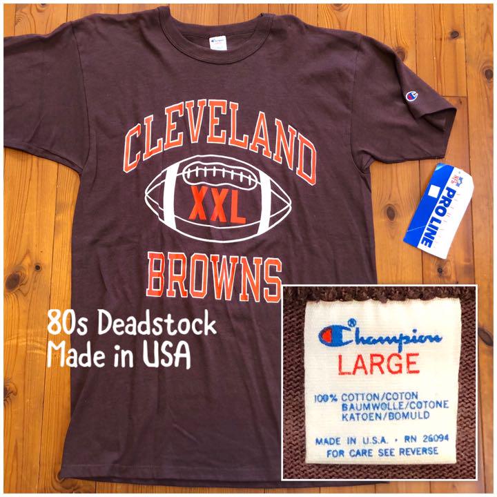 【デッドストック】80年代ビンテージチャンピオントリコタグTシャツクリーブランド