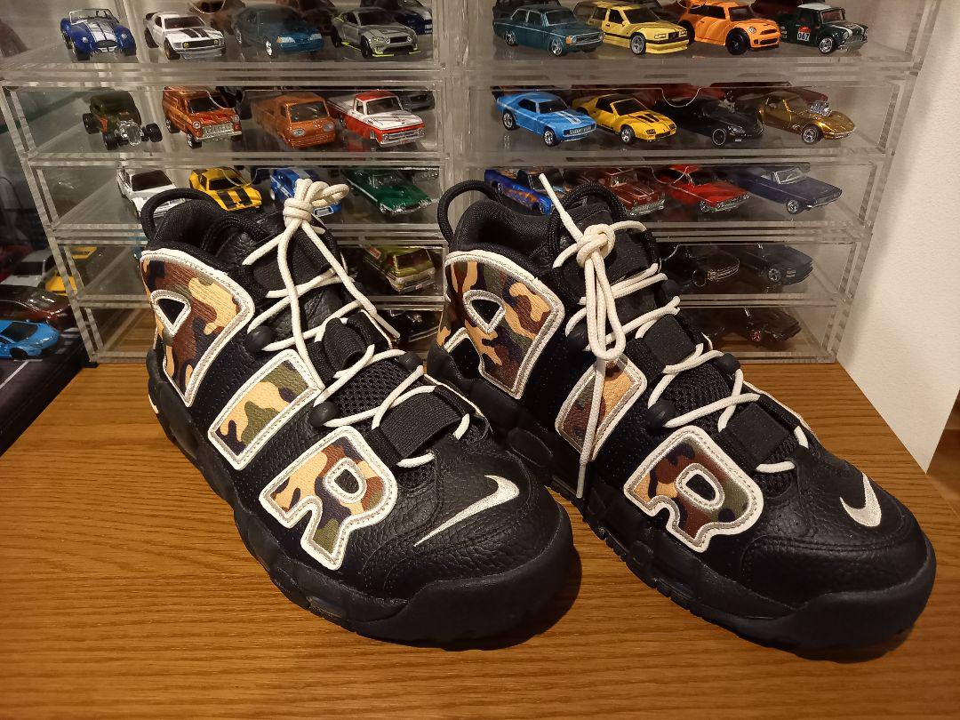 ナイキAIR MORE UPTEMPO ブラックカモ26cm　未着用