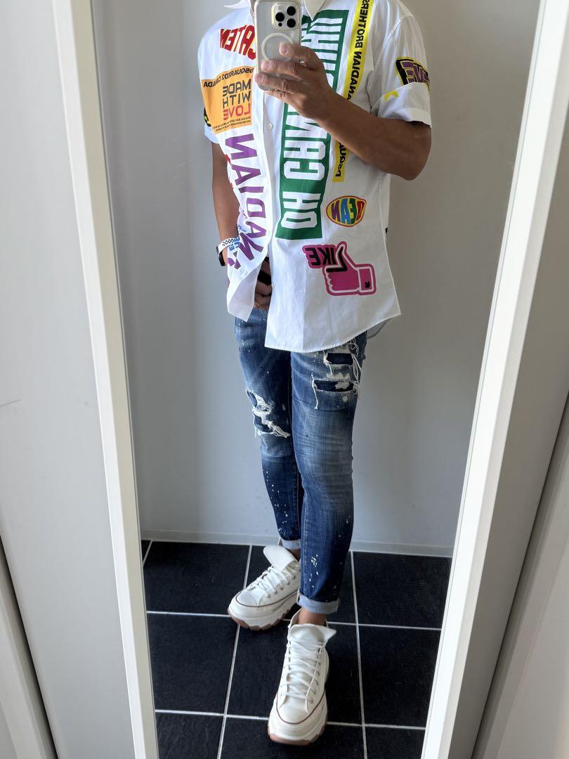 【AKIさま専用】DSQUARED2✨プリントシャツ