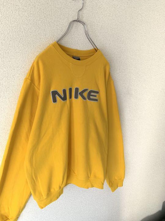高品質人気 NIKE イエロー 黄色 デザイン 希少品 clgpz-m62201863666 ナイキ スウェット トレーナー 2022お得