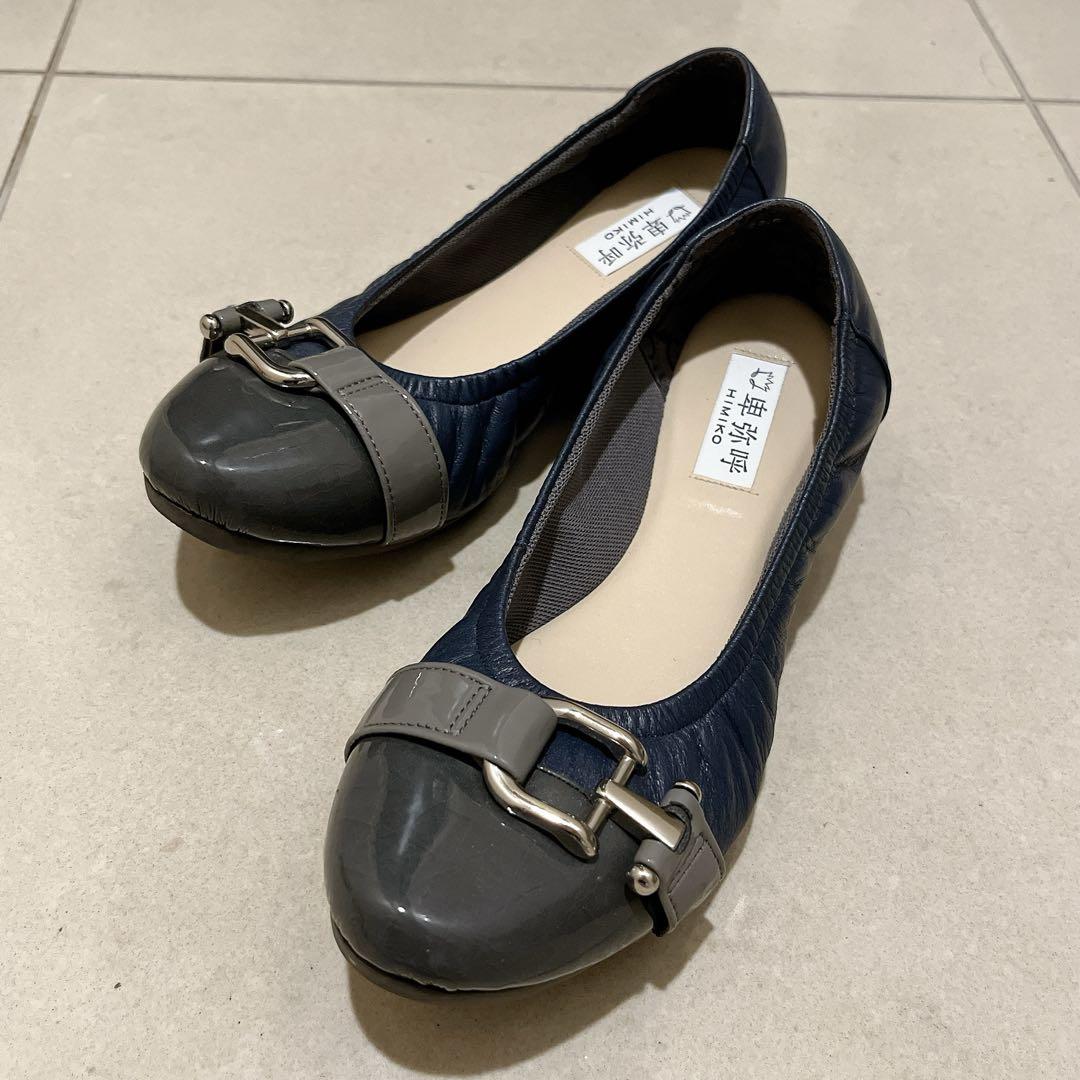 卑弥呼 バックルスニーカーパンプス 22.5cm フラットシューズ