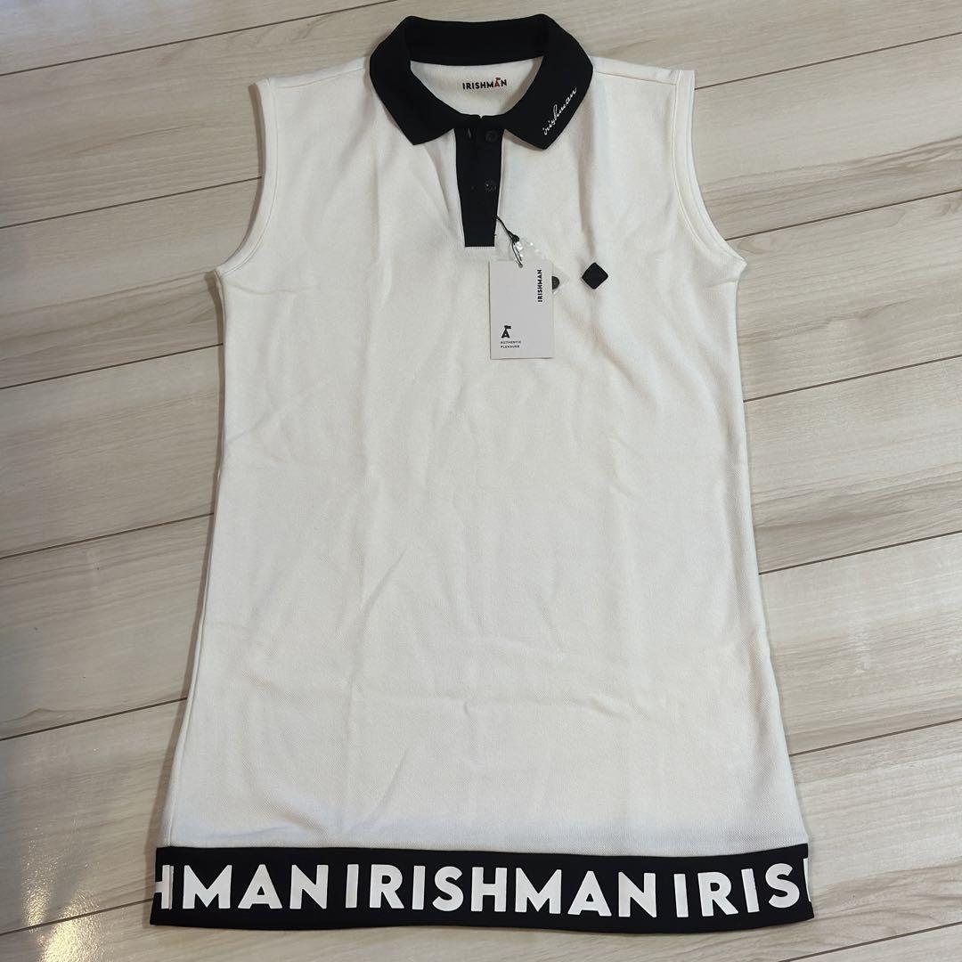 アイリッシュマン　IRISHMAN ロゴスリーブレスポロシャツ　新品未使用　M