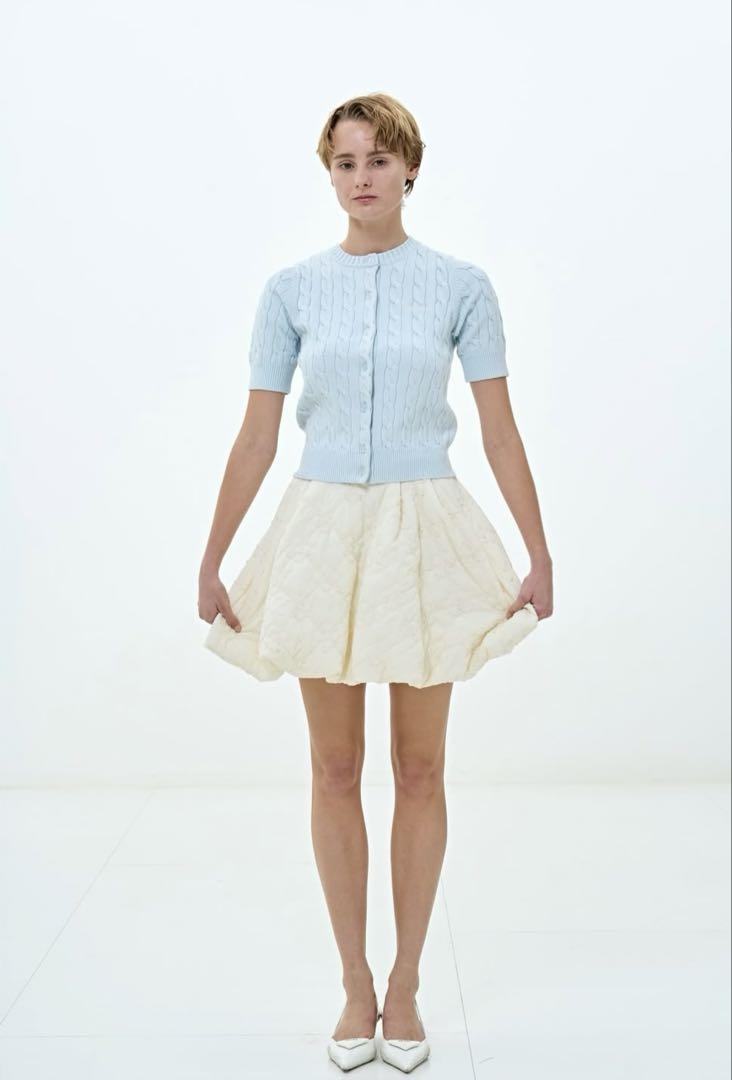 THETOE Souvlaki TOÉ Cardigan ニットカーディガン半袖