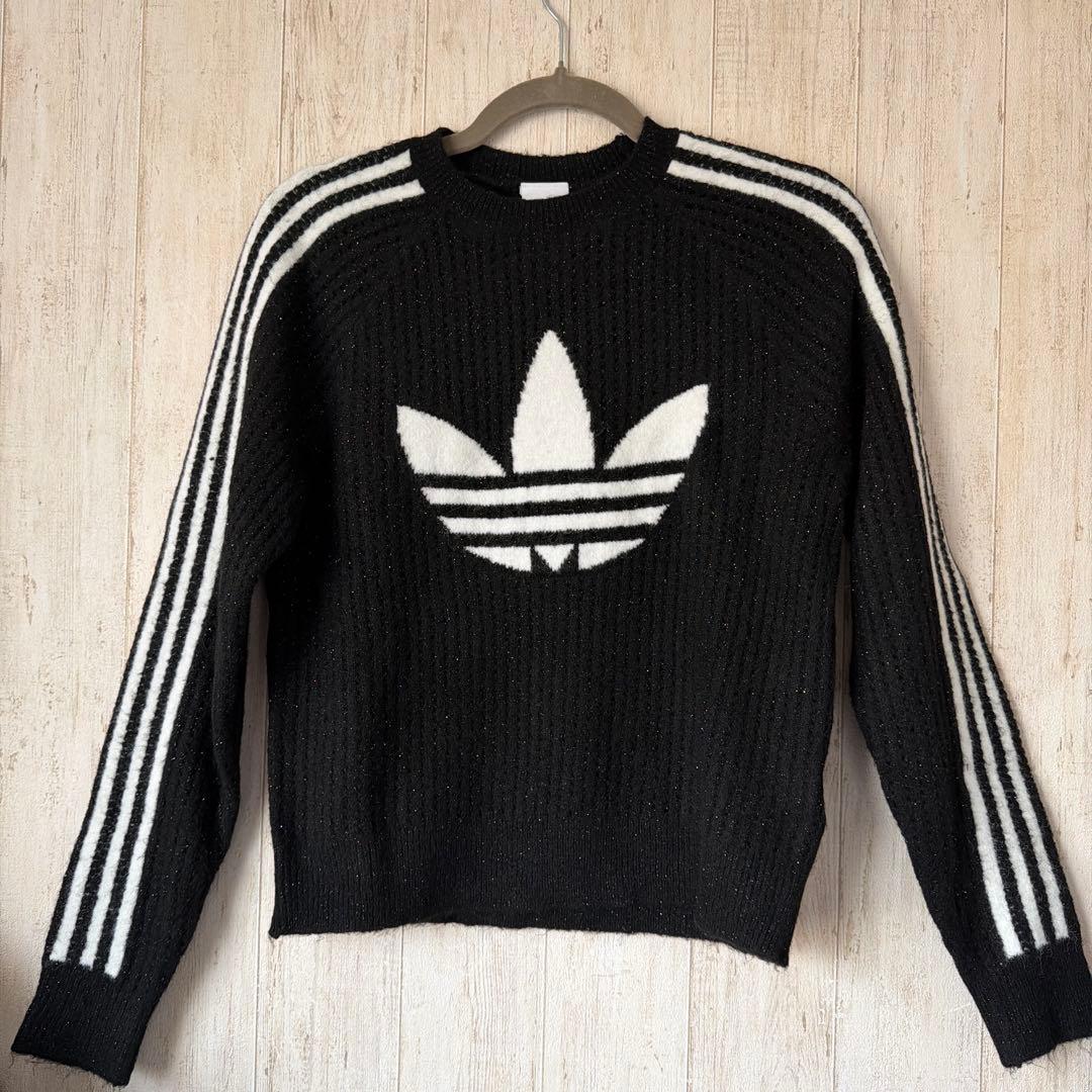 新品★adidasアディダス オリジナルス ニット クルーネック スウェット 新品★adidasアディダス オリジナルス ニット クルーネック スウェット