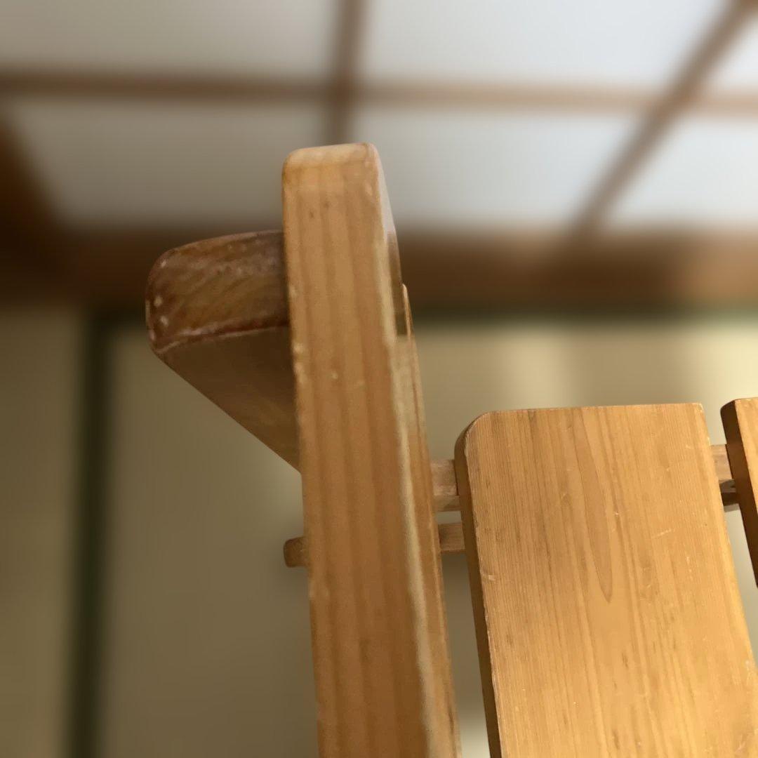 B木製シンプルダイニングチェア