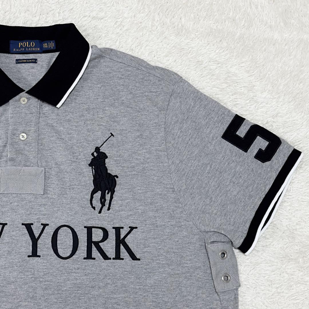 美品✨ラルフローレン ポロシャツ NEWYORK ビッグポニー