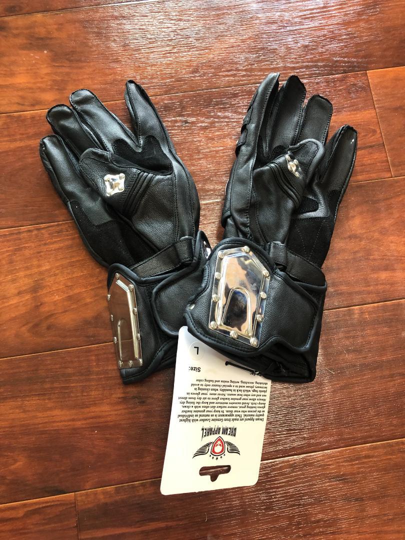 新品 レーシンググローブ メタルグローブ メタルナックル バイク オートバイ