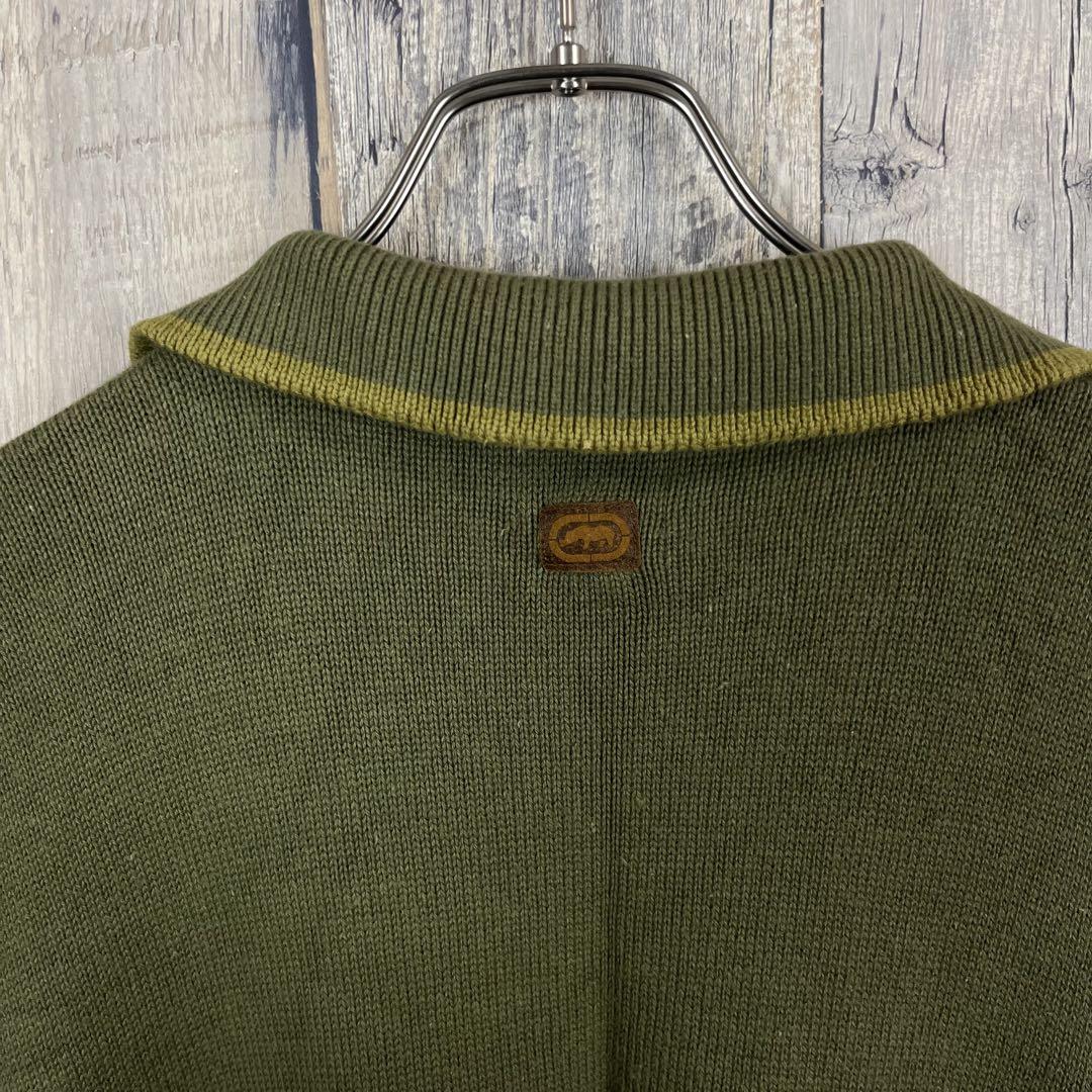 OLD ECKO UNLTD エコー 半袖 サマーニット ポロシャツ XXL