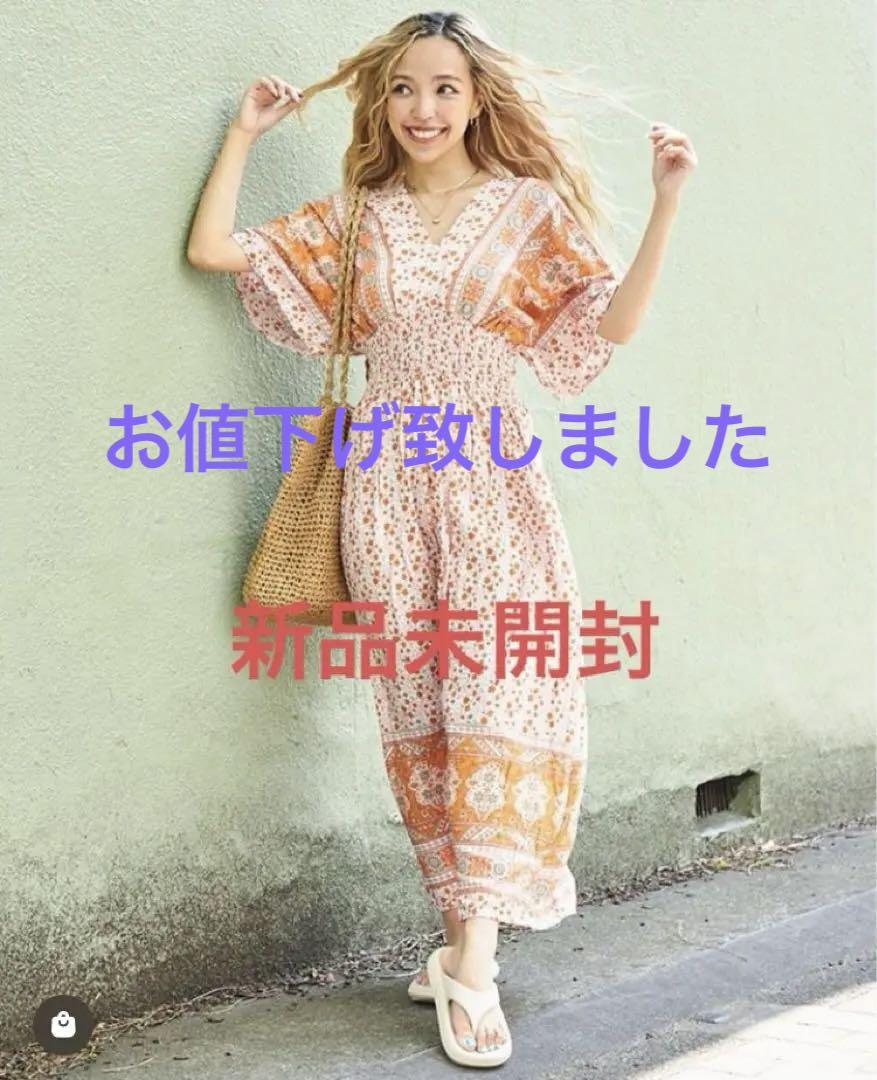 ANAP新品 レトロ花柄ワンピース