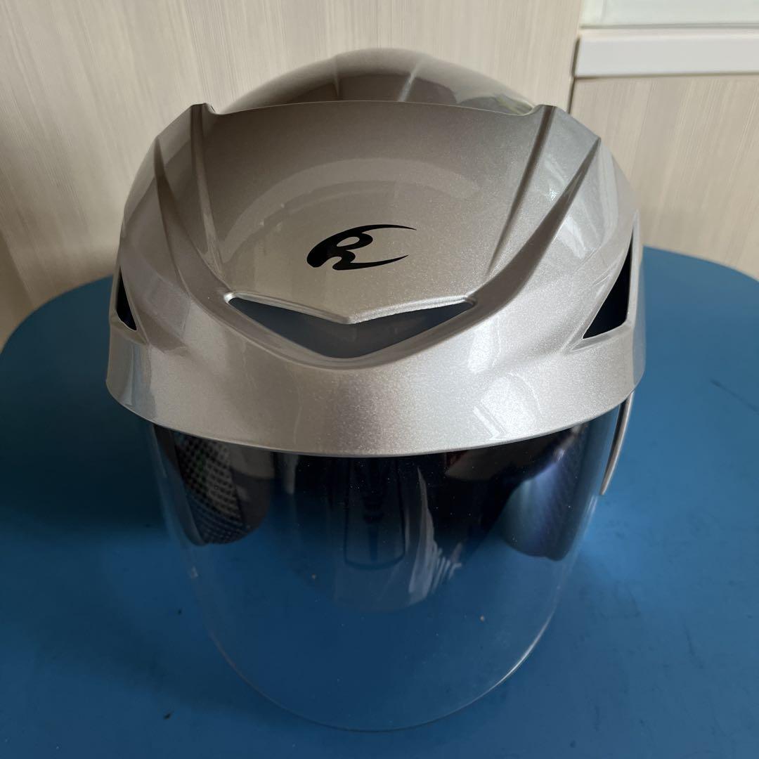 KOMINE 6JET シルバー ジェットヘルメット