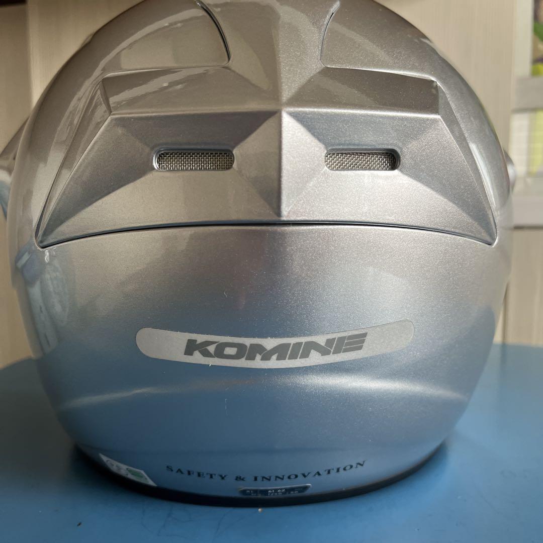 KOMINE 6JET シルバー ジェットヘルメット