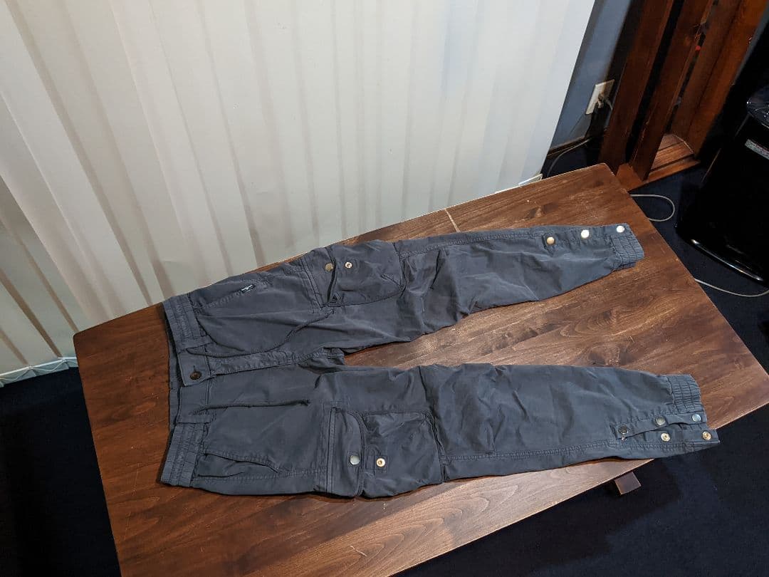 ミリタリー　カーゴパンツ　ジョガーパンツ　BAT MAN　ロングパンツ　グレー