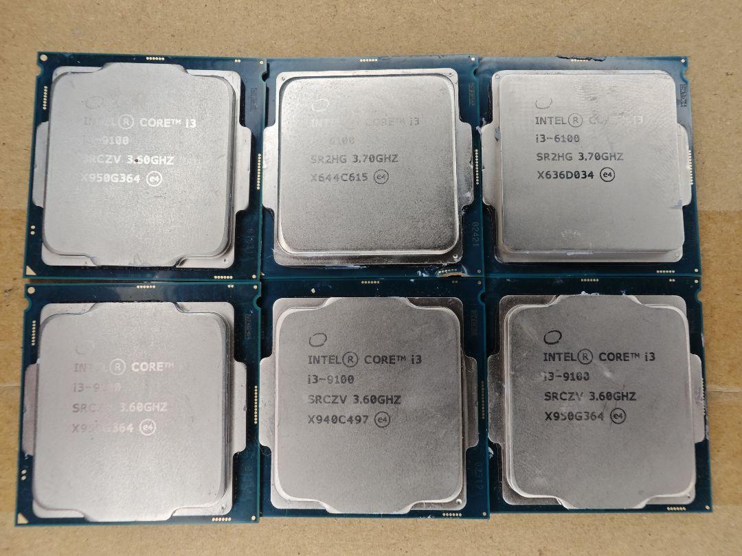 【動作品】 i3-9100×10 i3-6100×2 まとめ CPU Intel Core i3 CPU まとめ売り6枚 - メルカリ