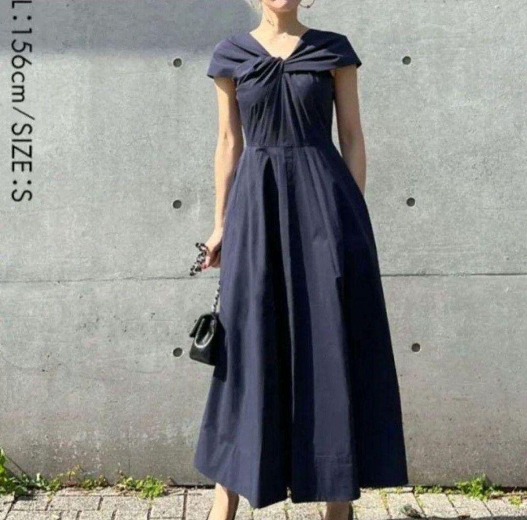 ユーミン様✴美品✨JENNE ジェンヌ フロントツイストフレンチワンピース