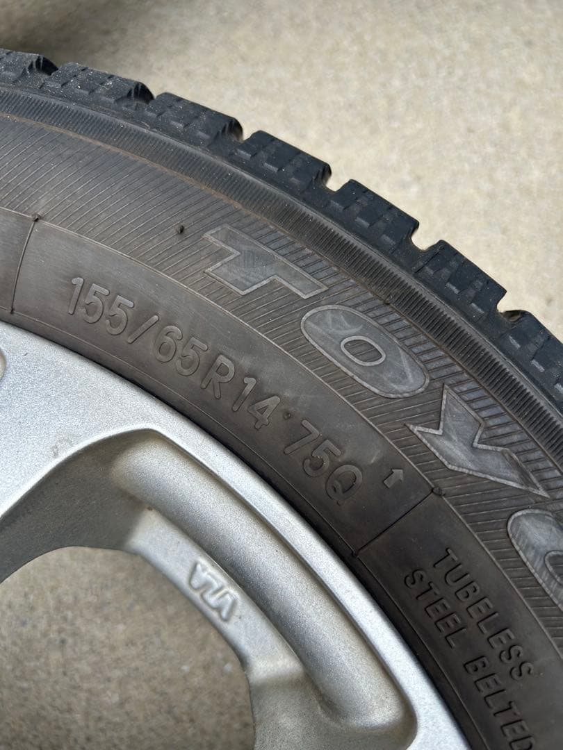 タント 14インチ　スタッドレスタイヤ　ホイール4本セット　155/65R14