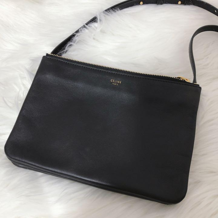 37500円 豪華ラッピング無料 美品 CELINE セリーヌ ショルダーバッグ スモールトリオ